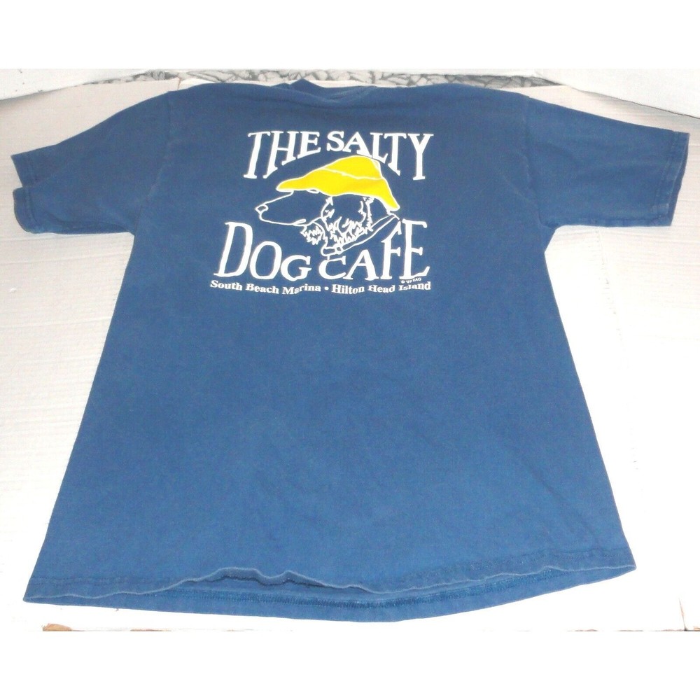 Vintage The Salty Dog Cafe Hilton Head Island Men's T-Shirt Size: Medium READ - Picture 2 of 9